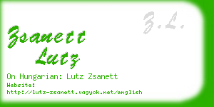 zsanett lutz business card
